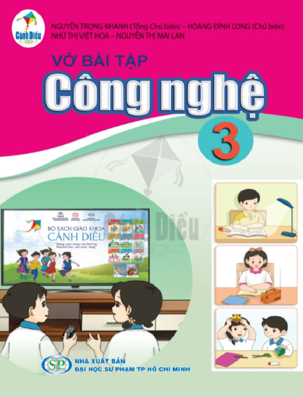 Vở bài tập công nghệ lớp 3 - canh dieu