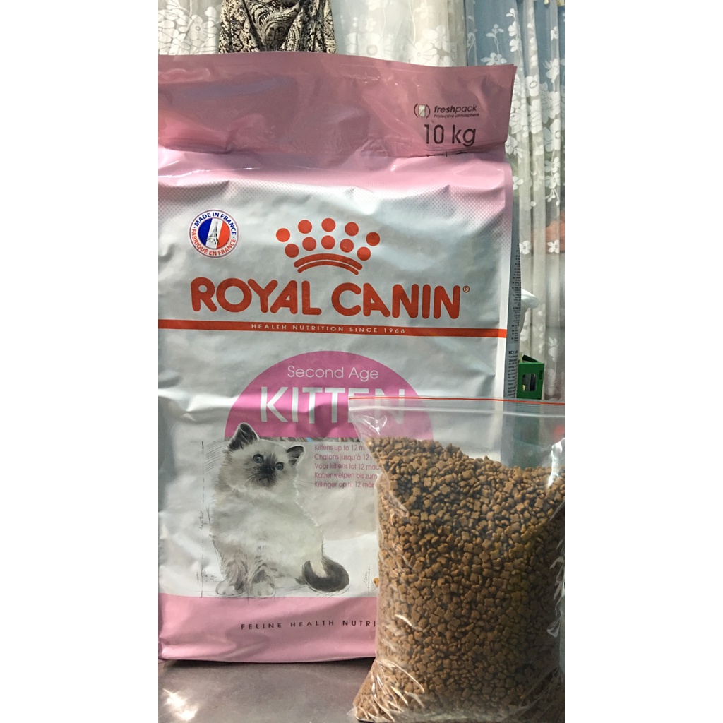 Hạt thức ăn royal canin cho mèo- canin kitten túi chiết 2kg, 1kg, 0.5kg từ gói 10kg