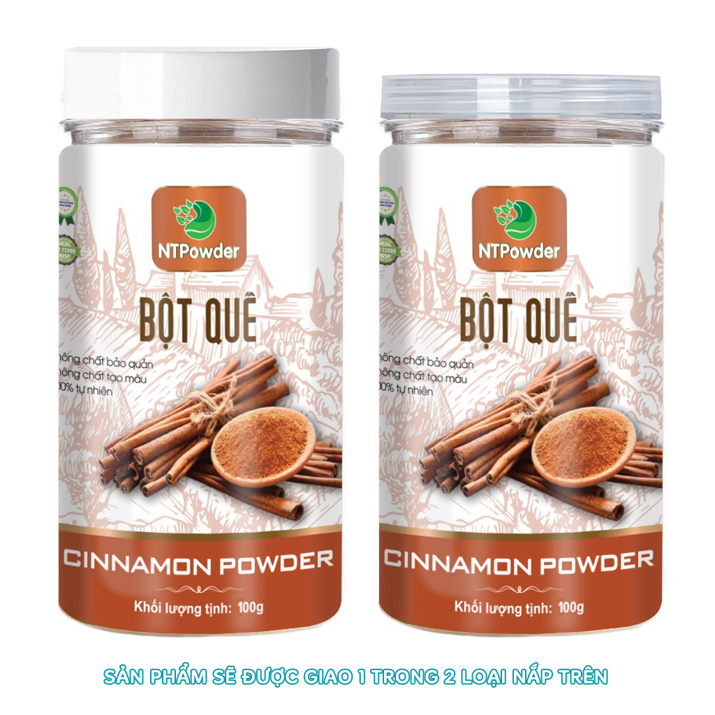 Bột Quế sấy lạnh nguyên chất NTPowder 100g - Bột Gia Vị - Nhất Tín Food