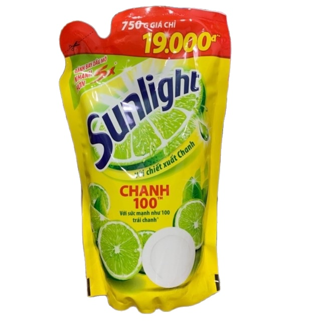 Nước rửa chén Sunlight Chanh , bịch 750g