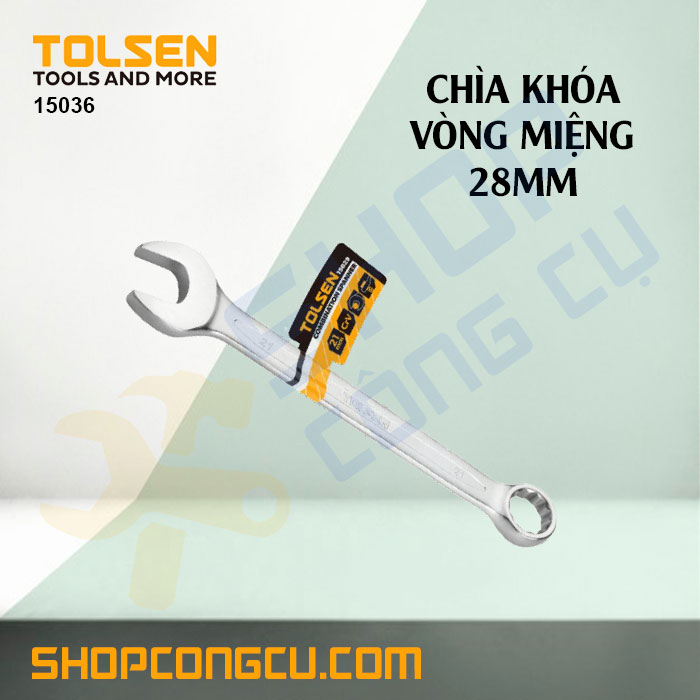 Chìa khóa vòng miệng 28mm Tolsen 15036