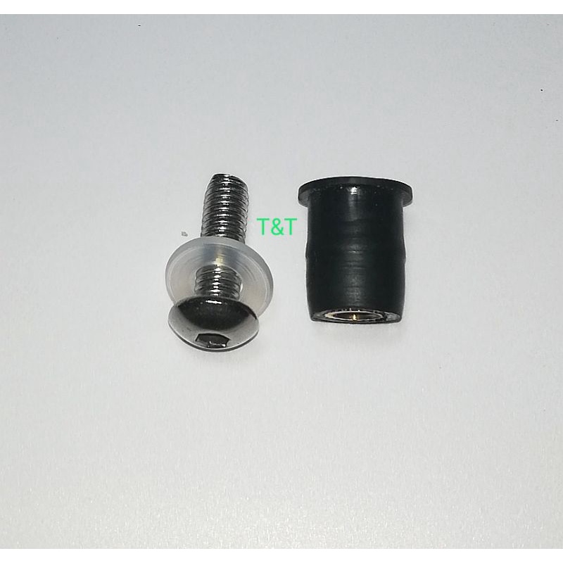 Combo cao su + long đền nhựa + ốc gắn mão winner x