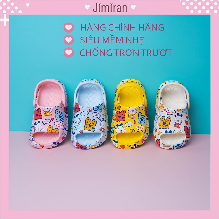 Dép sục cho bé trai bé gái BOBDOG trẻ em từ 1 tuổi - 5 tuổi siêu nhẹ chống trơn trượt chính hãng DB07