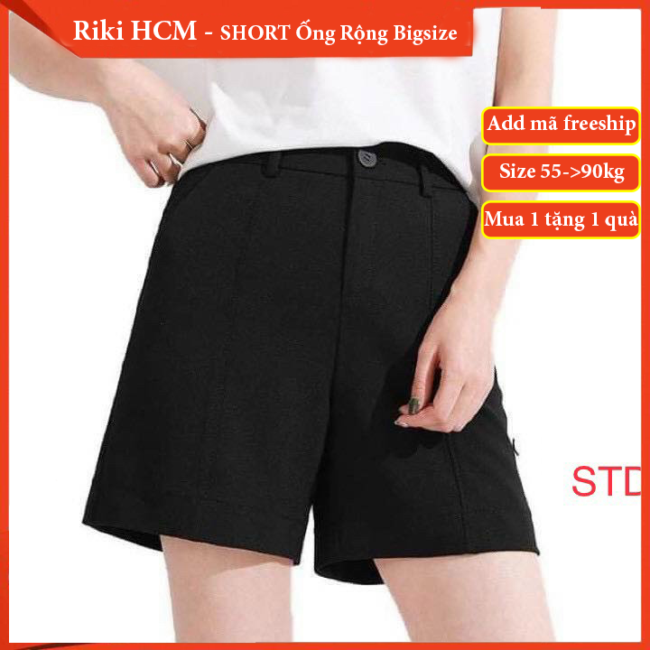 Quần Short lửng nữ bigsize, quần đùi nữ bigsize thường ngày, QJ1002 - Riki HCM