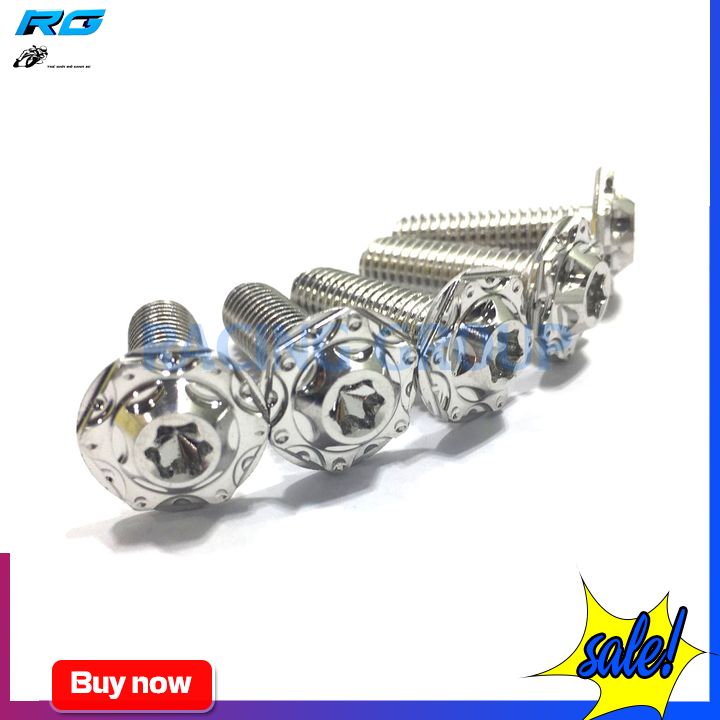 Ốc 8li25 inox gắn xe máy nhiều loại