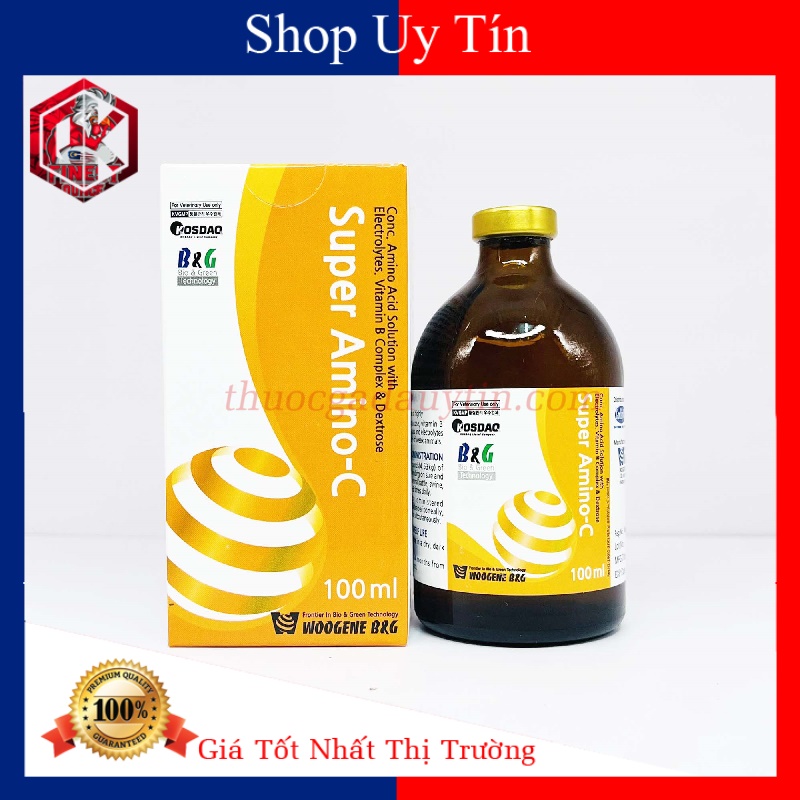 SUPER AMINO C Chai 100ml-Trợ Lực, Tăng Sức Đề Kháng-Hỗ Trợ Phục Hồi Khi Bị Tang Cựa