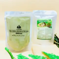 Gói 300gr tắm trắng cám gạo trà xanh,đắp mặt dưỡng da dùng cả cho face & body chính hãng