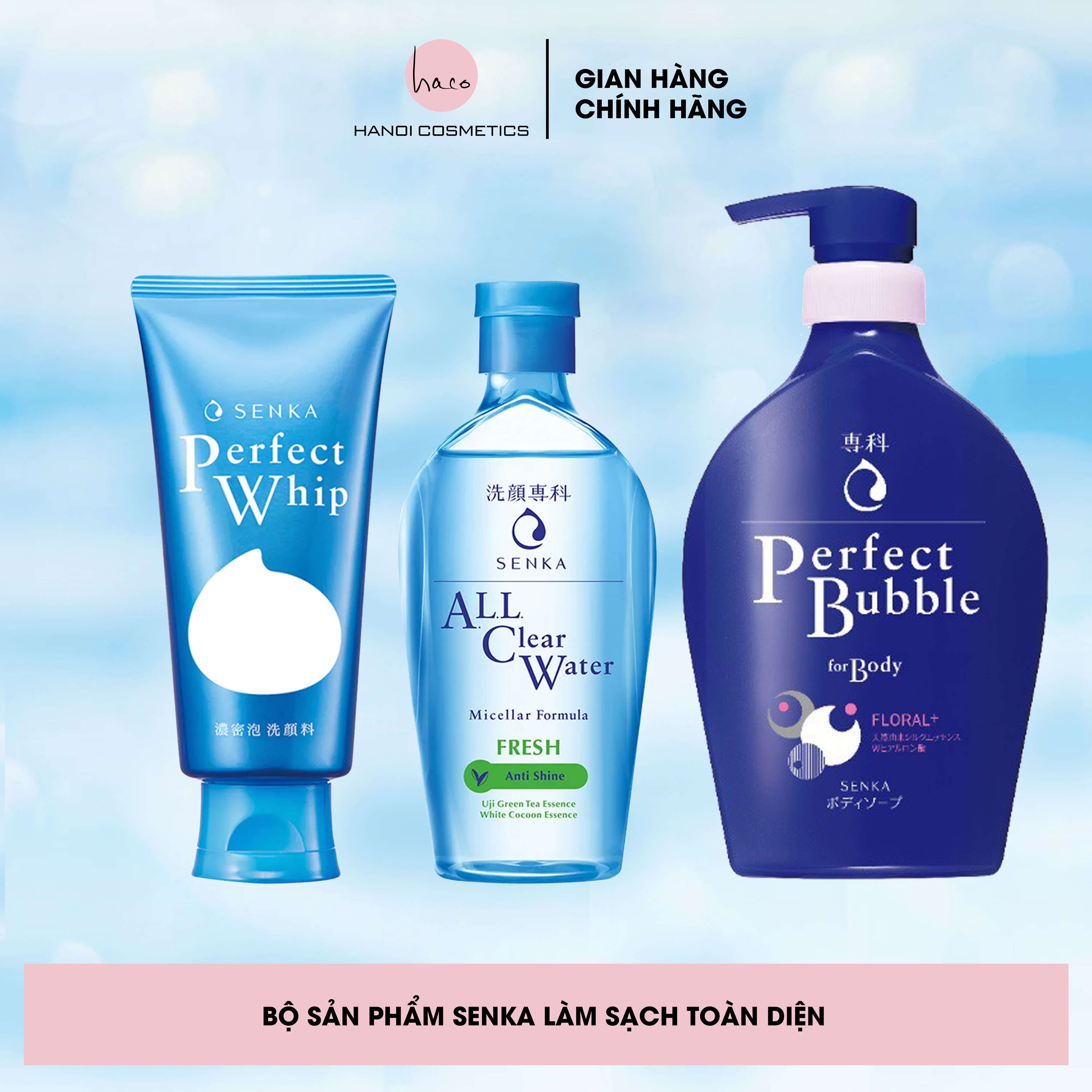 Bộ sản phẩm Senka làm sạch toàn diện