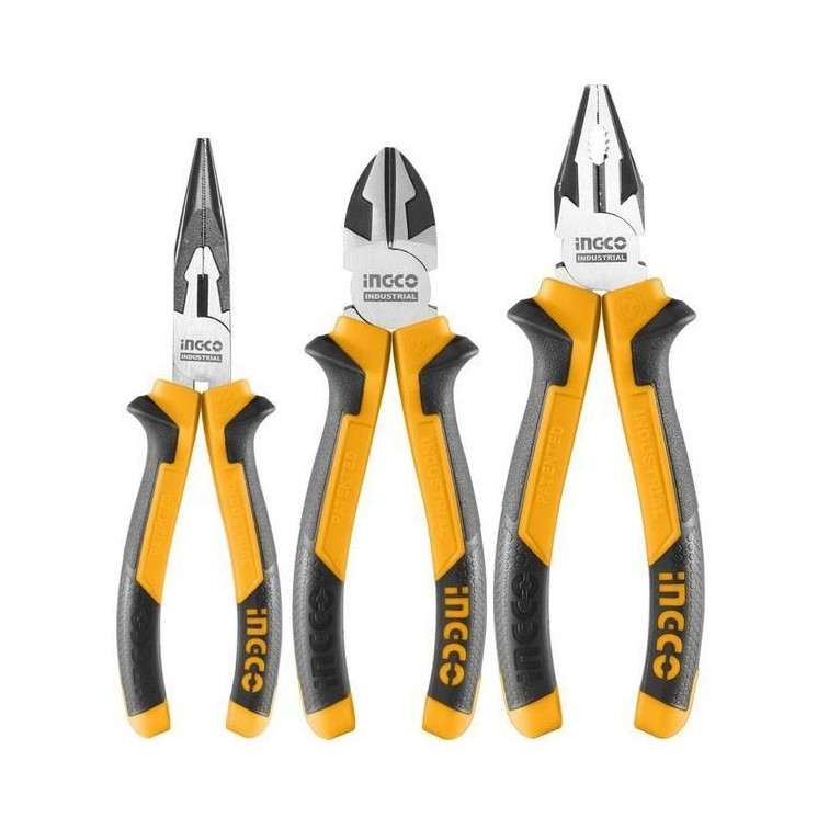 Bộ 3 kềm răng,cắt và nhọn ingco hkps28318