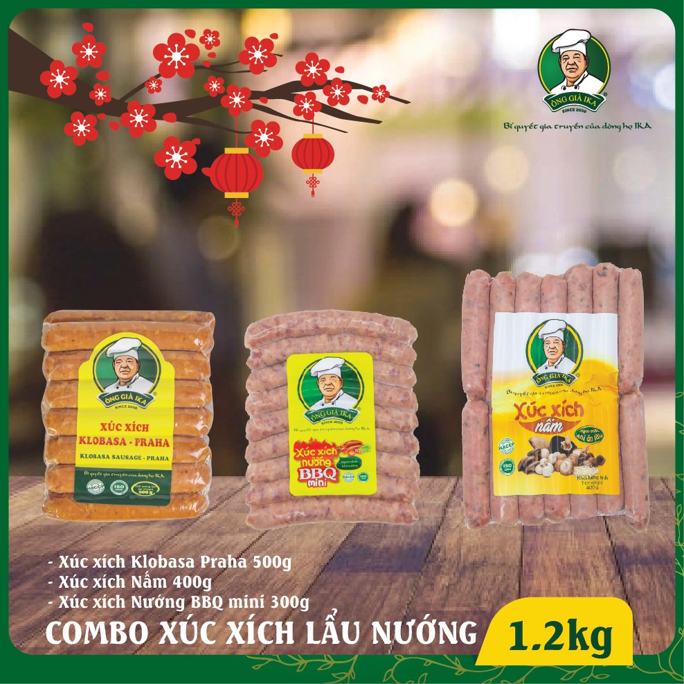 Combo xúc xích lẩu nướng