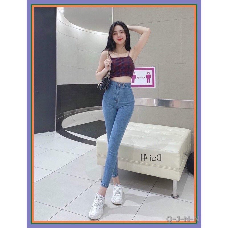 Quần bò ôm hai cúc tc110