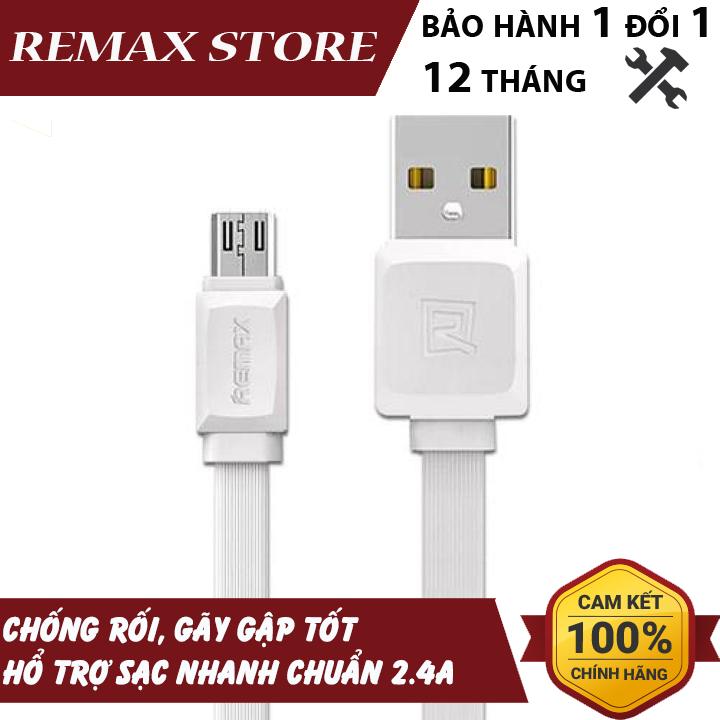 Cáp sạc nhanh cổng microusb remax fast pro rc-129m max 2.4a