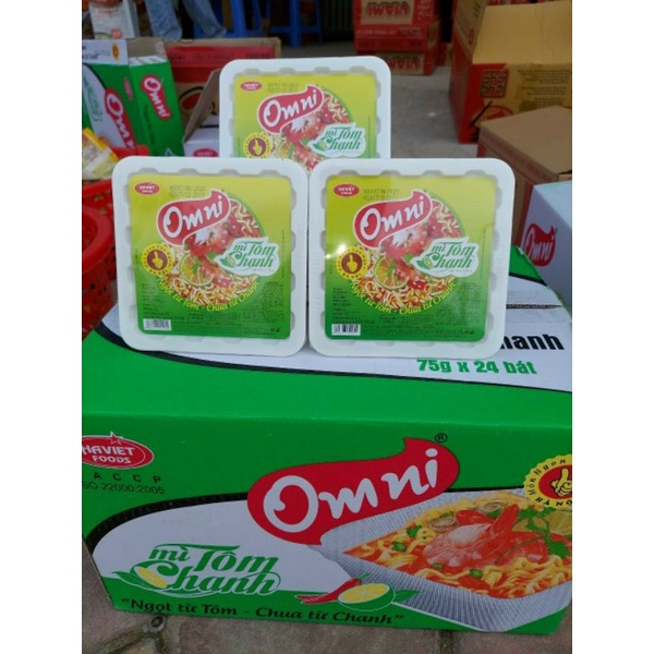 Bát mì tôm chanh Omni 75gr- date luôn mới