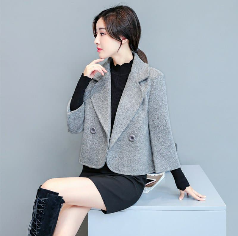 Áo khoác dạ 2 lớp nữ