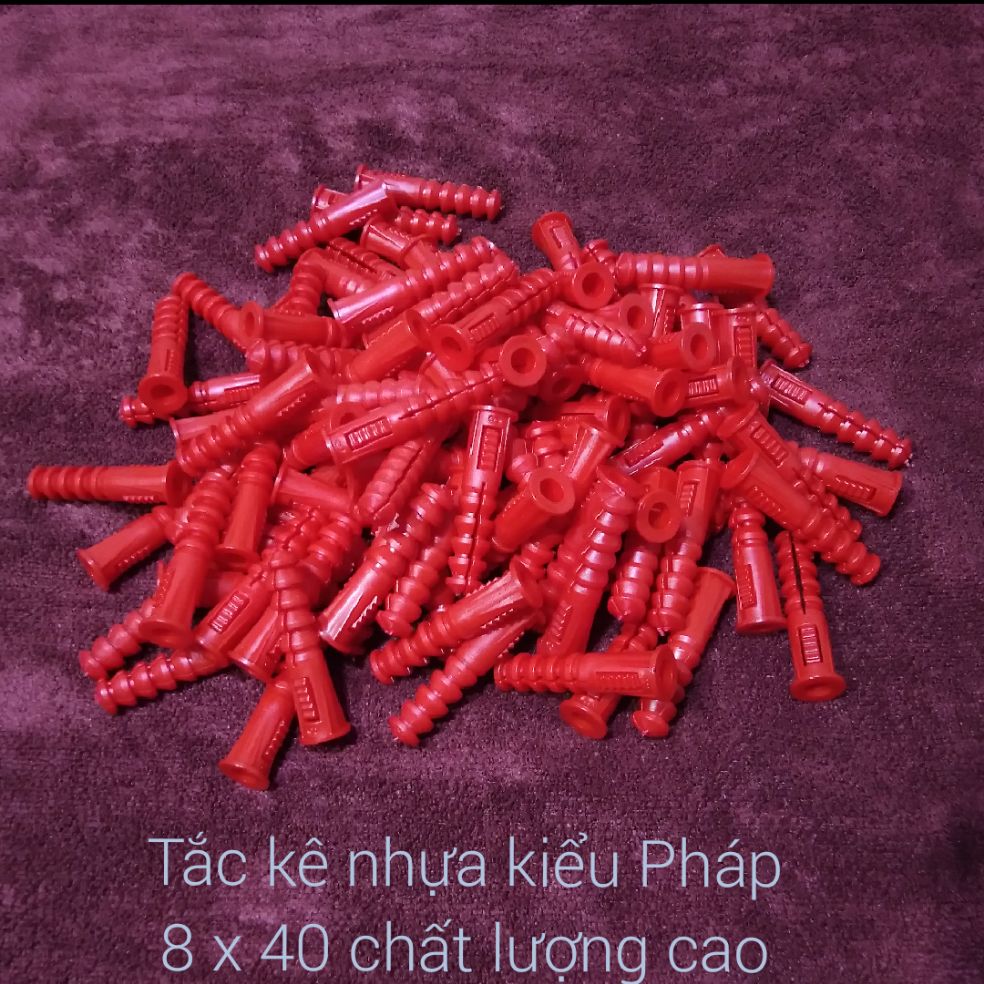 [HCM]200 Tắc kê nhựa 8 mm kiểu Pháp chất lượng cao.