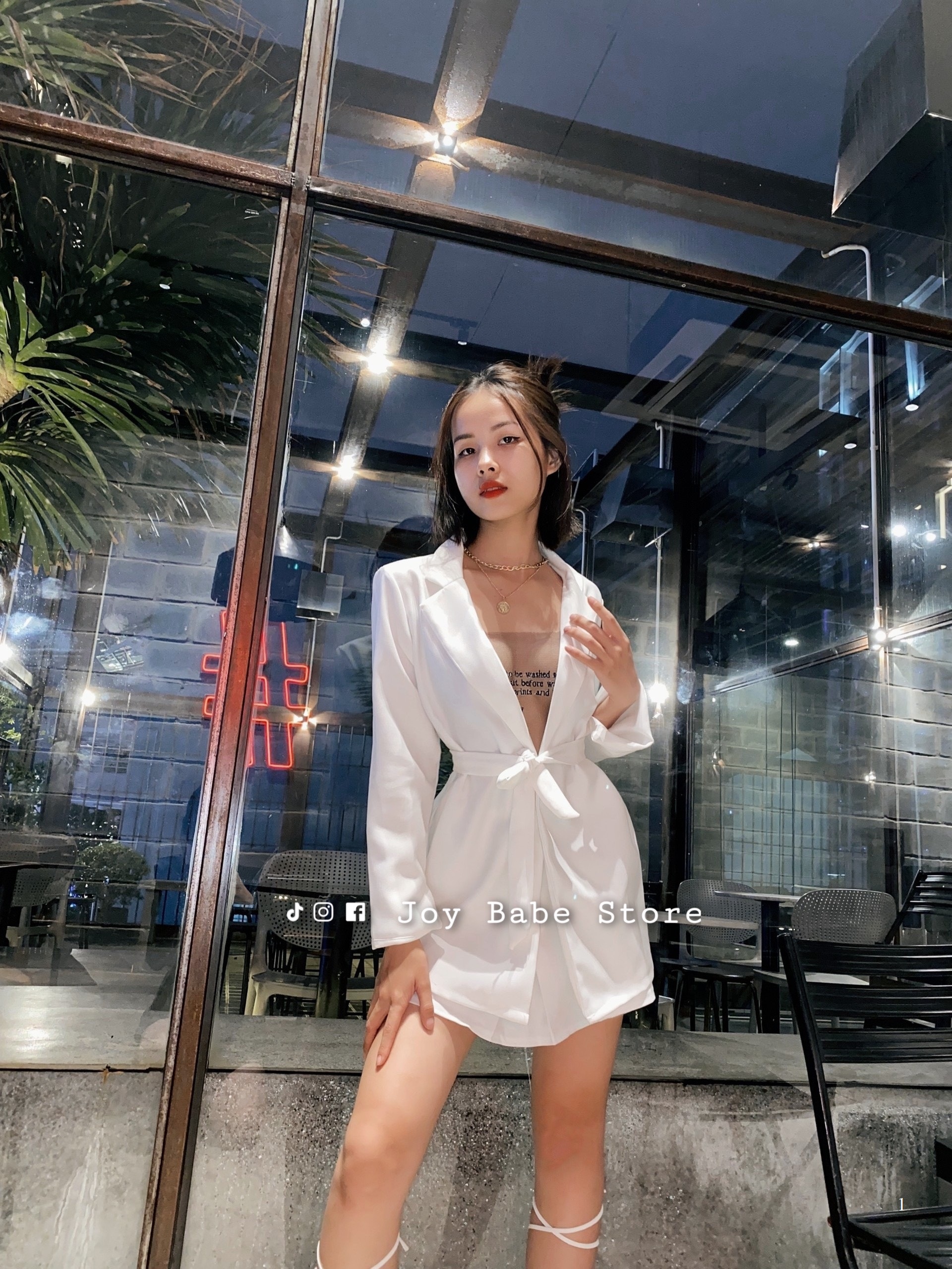 [HCM]Áo vest kèm thắt lưng sang chảnh JOY CLOTHING 🖤🤍 mix nhiều kiểu như blazer nữ giả đầm thắt eo trắng đen giấu quần VEST 1 -9A