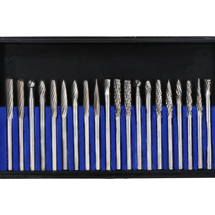 Mũi Mài Hợp Kim Vonfram - Bộ 20 Mũi Khắc Gỗ - Mũi Mài Gỗ, Đá, Sắt, Thép