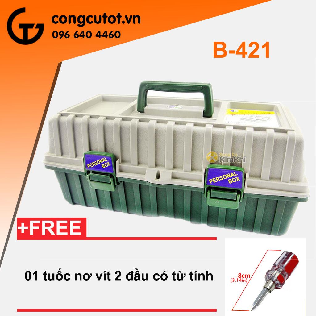 Hộp đựng đồ nghề buddy b-421 k0003 tặng 01 tô vít ngắn