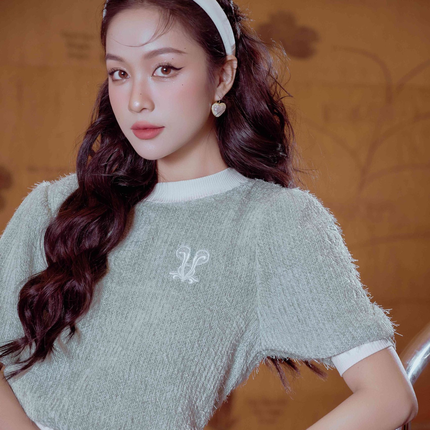 Everlyn Top - Áo len lông poly croptop