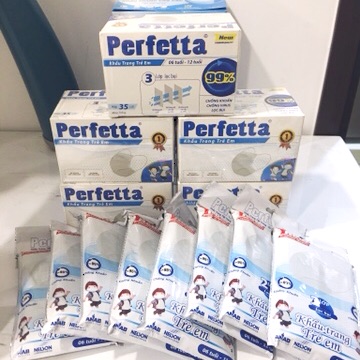 ❤️❤️❤️ Khẩu Trang y Tế Trẻ Em Perfetta Kid Hộp 35 cái