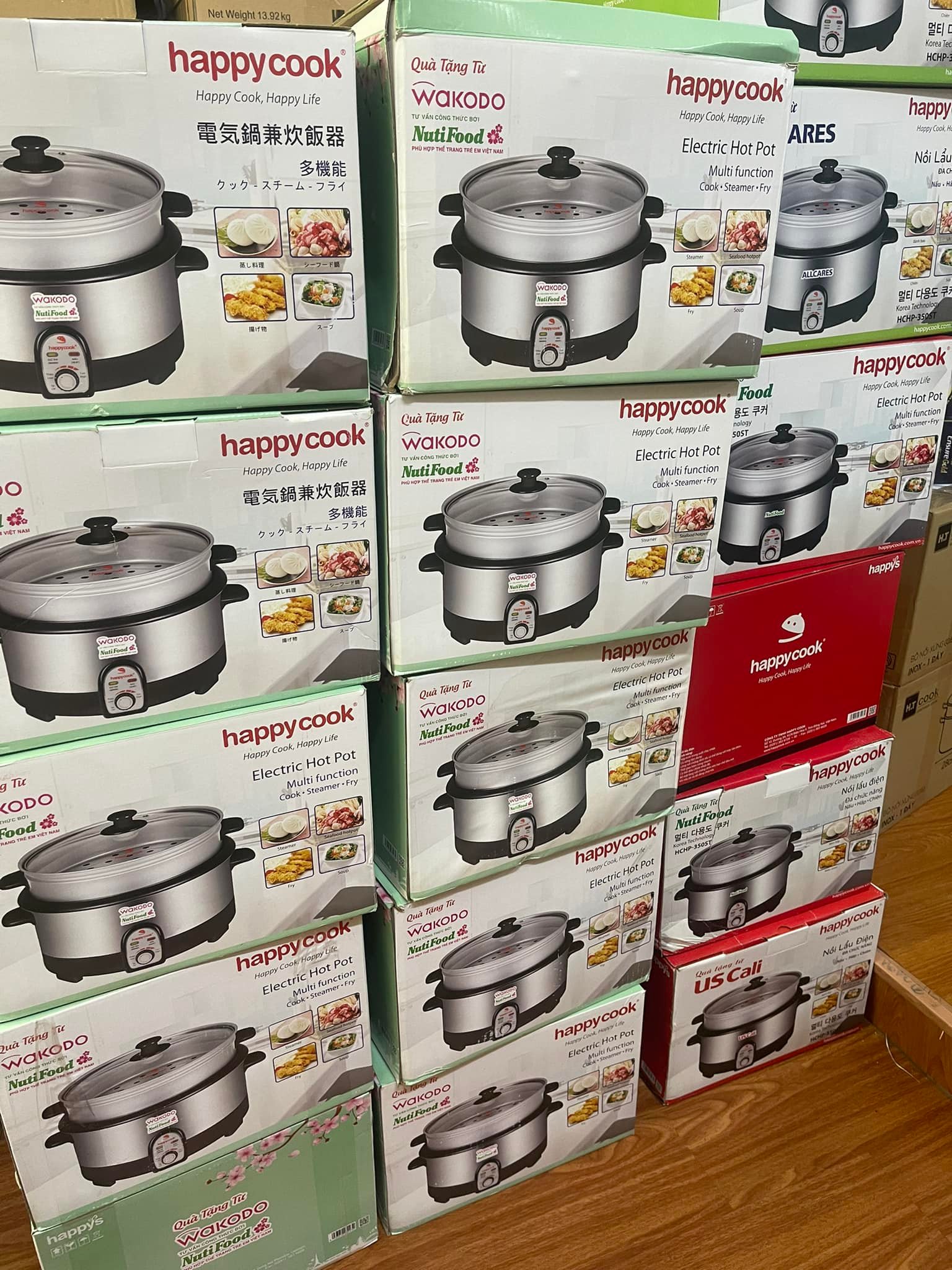Nồi lẩu hấp đa năng happy cook 3,5lit