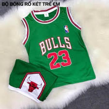 Áo bóng rổ trẻ em Chicago Bulls 23 xanh lá