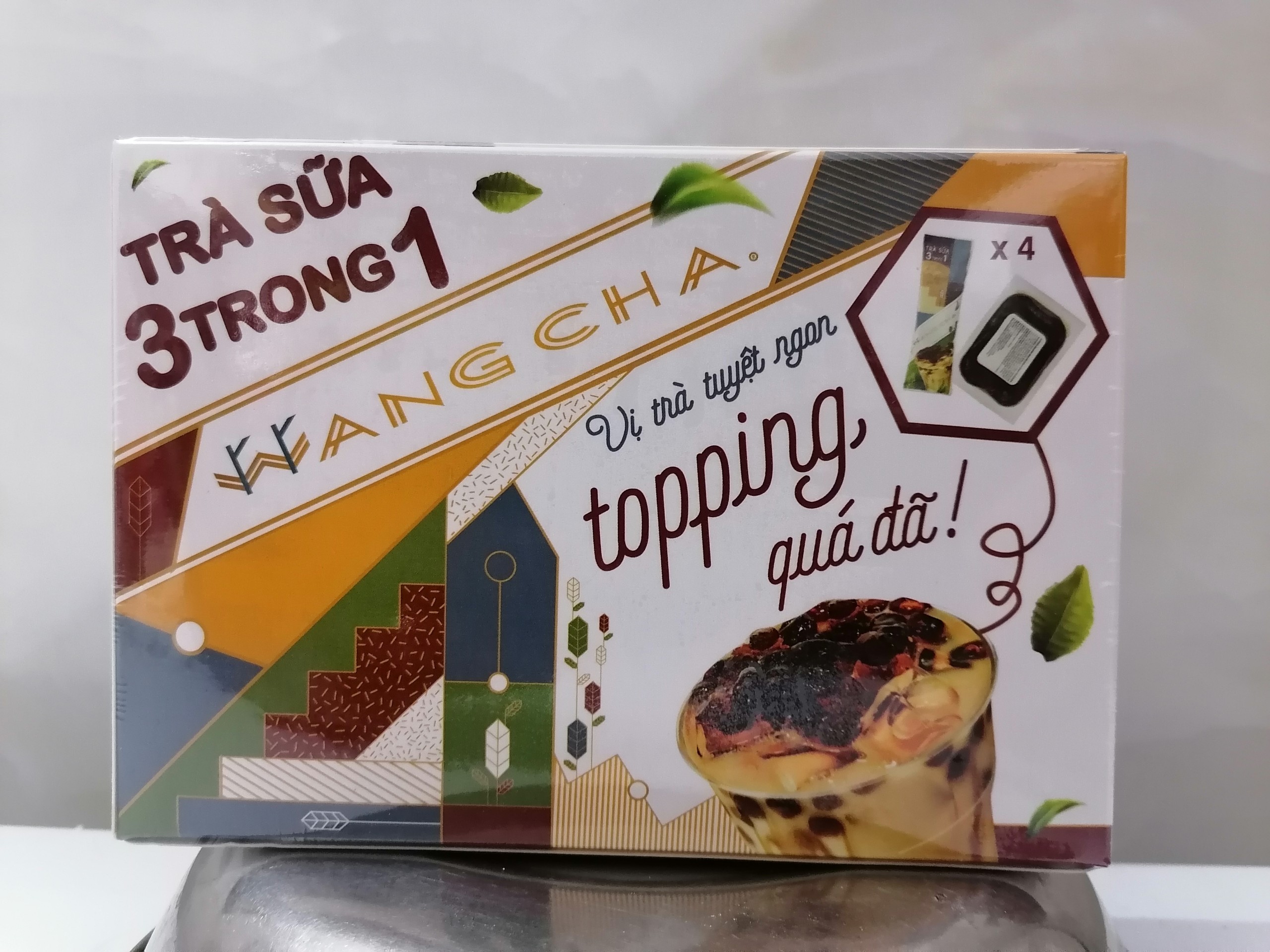 [Hộp 400g – 3 IN 1] TRÀ SỮA TRÂN CHÂU [VN] WANGCHA Milk Tea