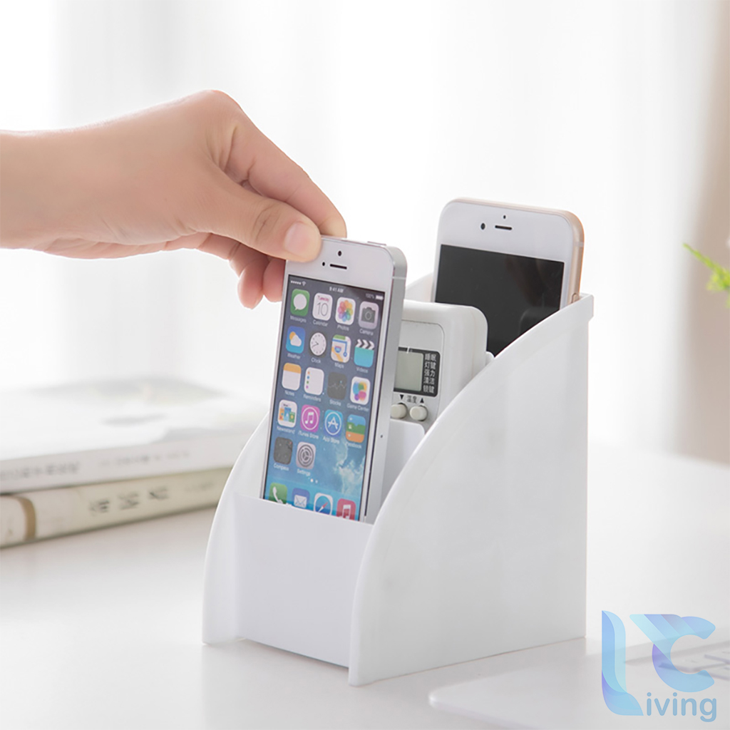 Kệ đựng bút để bàn Living C,  Hộp đựng bút, kệ đựng mỹ phẩm remote đa năng để bàn