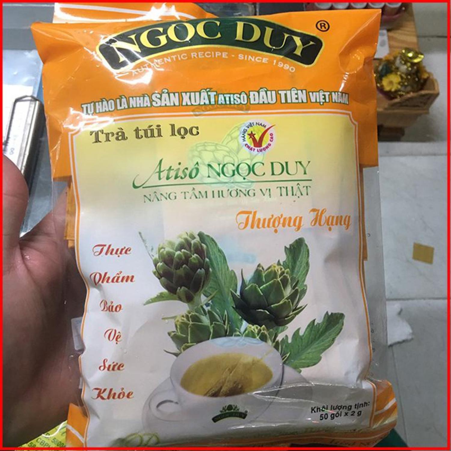Trà atiso Ngọc Duy loại thượng hạng gói cam Thượng Hạng