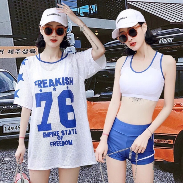 [HCM]Set đồ bơi thể thao bộ bikini 3 chi tiết mẫu mới