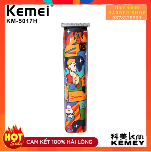 Tông đơ chấn viền , bấm viền kemei 5017h , đã mài chuốt lưỡi - bảo hành 6 tháng