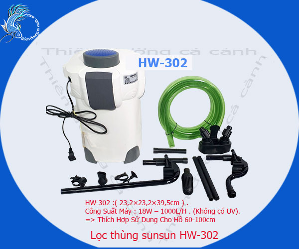 Lọc thùng sunsun hw-302 ,hw-303a cho hồ cá,lọc thùng