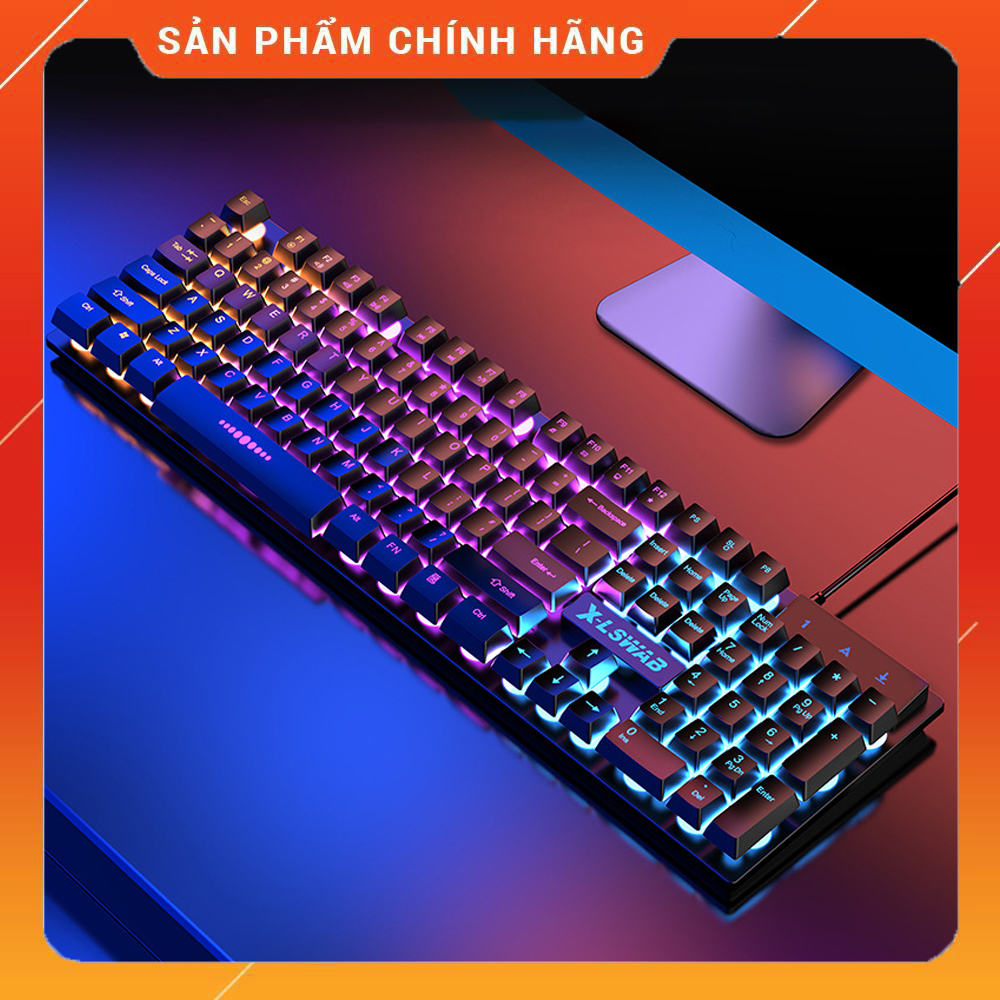 Bàn Phím💕FREESHIP💕Bàn Phím Máy Tính Giả Cơ Full Led Thiết Kế Sang Trọng Cực Kì Bắt Mắt GX30