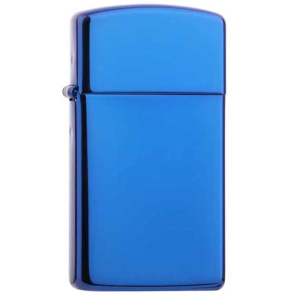 Zippo Sapphire Slim xanh bóng 20494