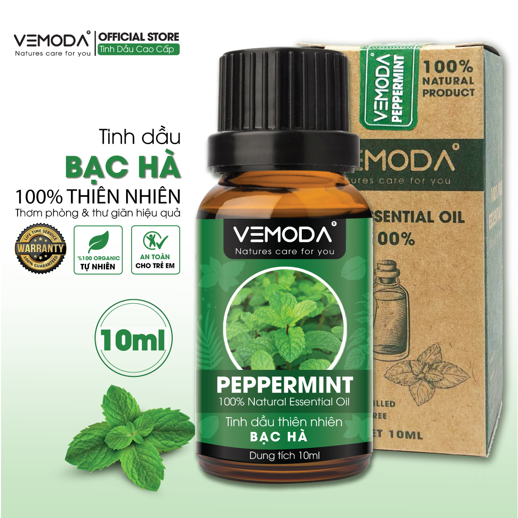 Tinh dầu Bạc hà cao cấp | Peppermint Essential Oil. Tinh dầu xông phòng. Tinh dầu thơm phòng mùi hương bạc hà giúp khử mùi, kháng khuẩn, thư giãn, thanh lọc không khí. Đuổi chuột, đuổi muỗi hiệu quả