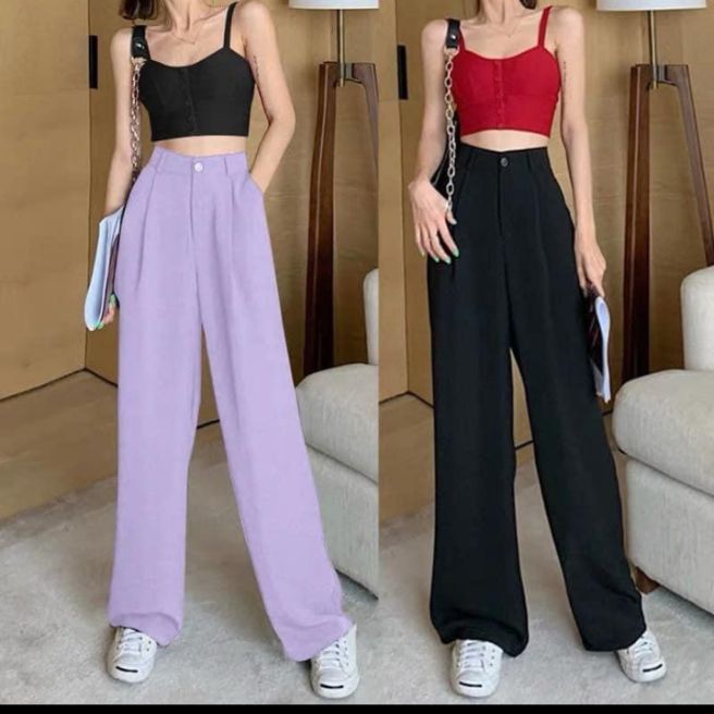 quần tây nữ ống suông dài 100cm