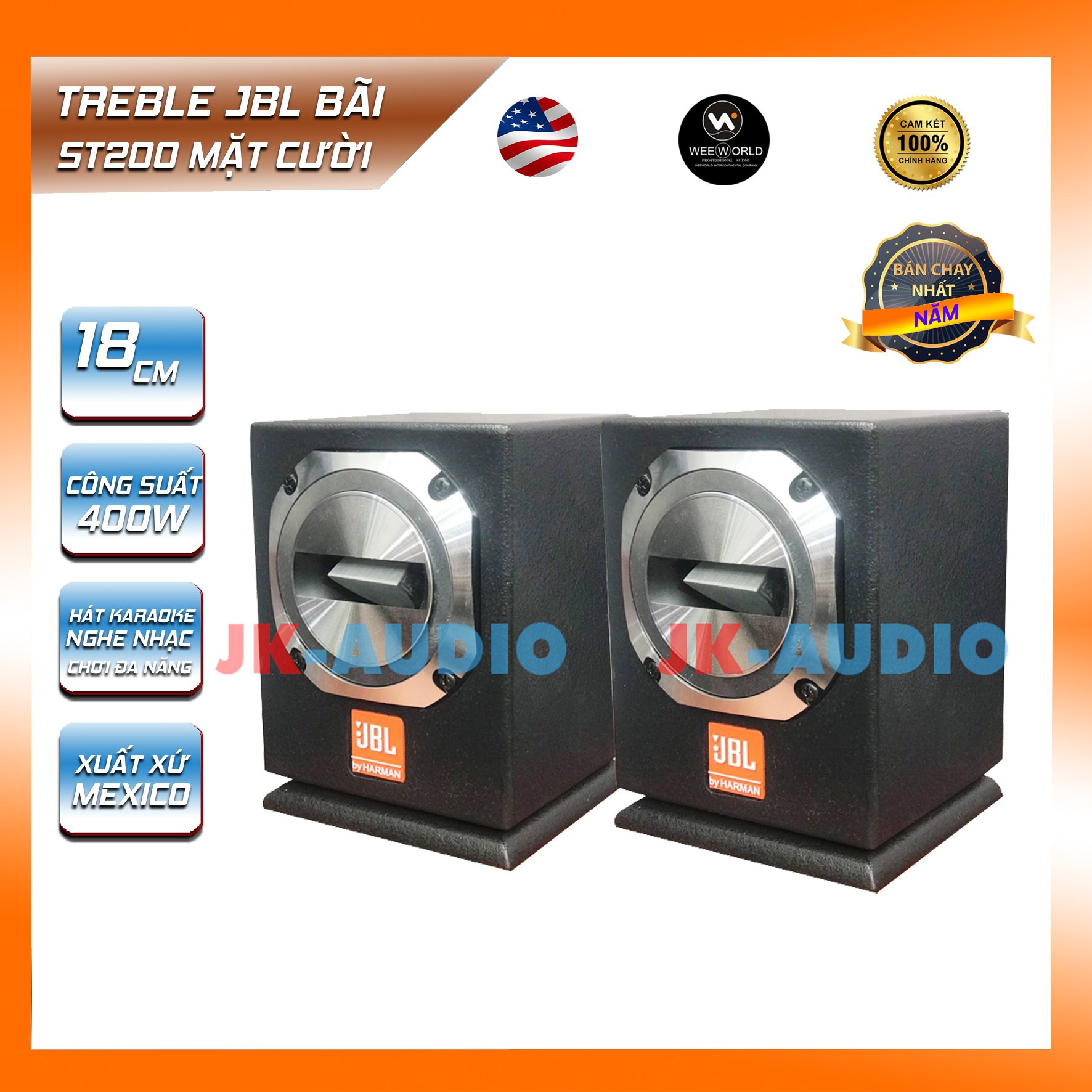 Loa treble jbl st200 mặt cười