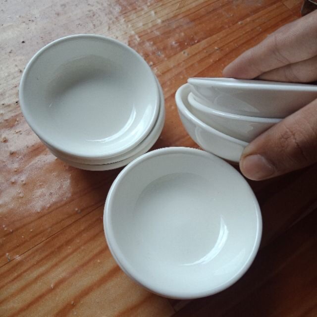 Set 05 chén sứ trắng nhỏ chấm tương