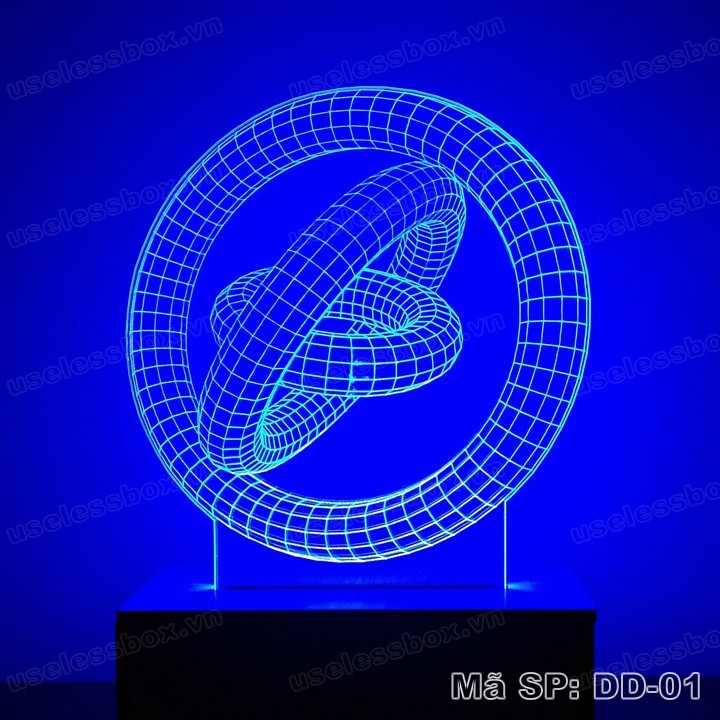 Đèn ngủ 3D hình vòng tròn quỹ đạo