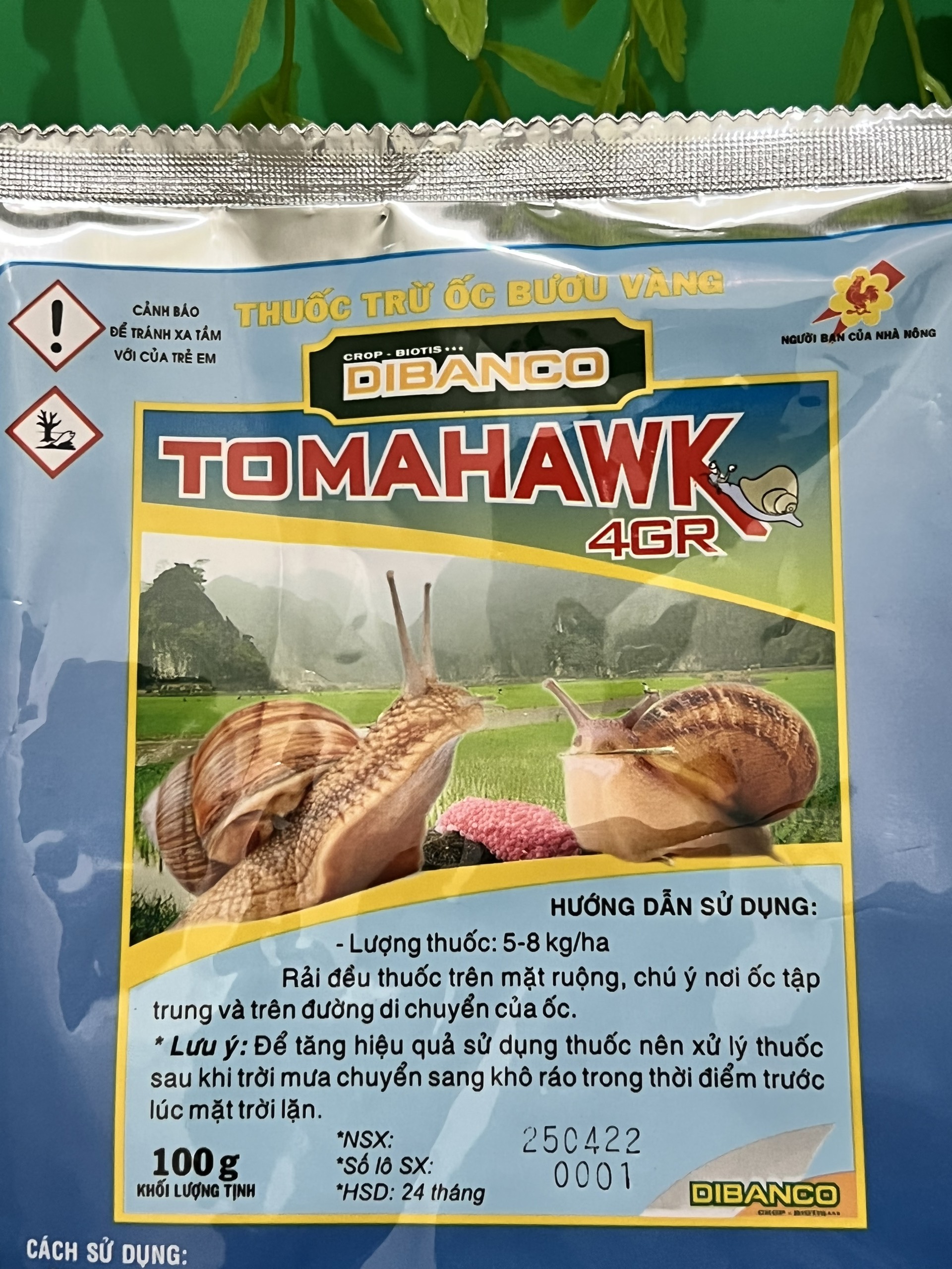 Diệt Sên nhớt, bả sên tomahawk diệt ốc sên dành cho hoa lan