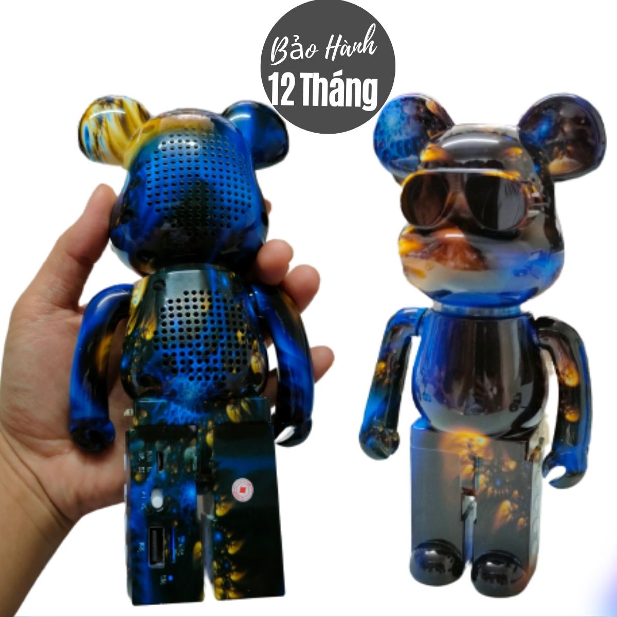 Loa Bluetooth Gấu Bearbrick Nghe Nhạc cực hay, Loa bluetooth Gấu Mini B5 Màu Sắc Sang Chảnh Mẫu Mới 2022