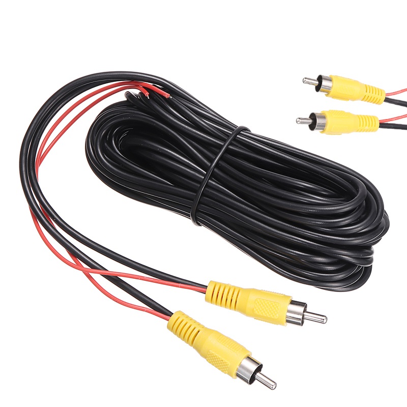 Dây tín hiệu kéo dài nối camera lùi dài 15m jack av- dùng để lắp cho các xe dài như xe tải, xe chở khách, dây camera lùi 15m