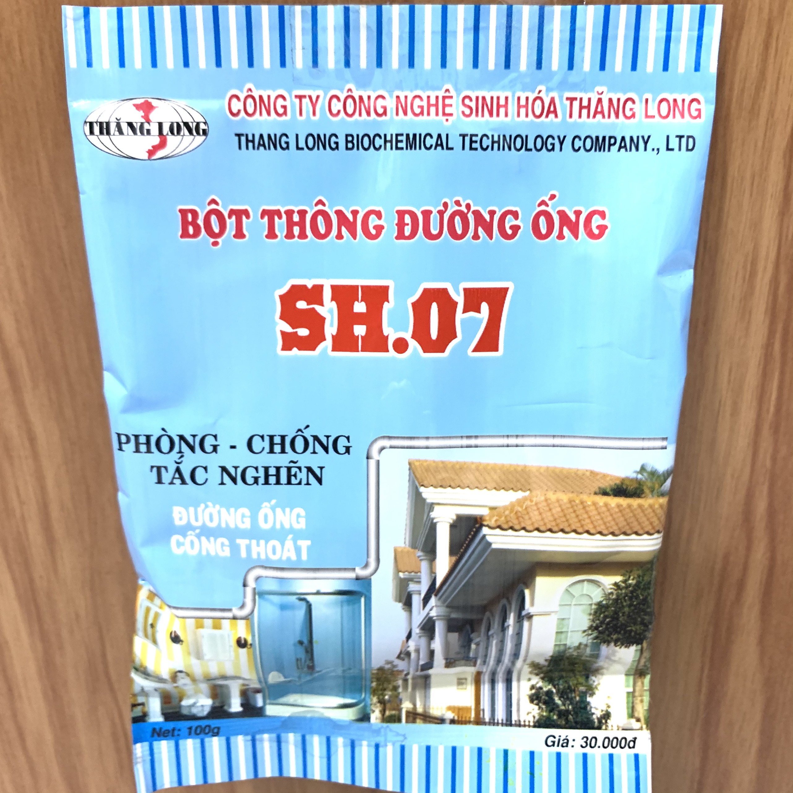 Bột thông tắc cống cực mạnh, bồn cầu, đường ống, bồn rửa mặt chính hãng sh07