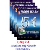 4 hộp muối 1,2kg cho máy rửa chén bát Tiger, hàng cty (tương đương Somat Finish Alio)