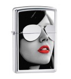 Bật Lửa Zippo Cô Gái Đeo Kính Sunglasses
