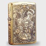 Bật lửa Zippo kỳ lân đồng vỏ đồng dày Armor chính hãng USA bảo hành 12 tháng