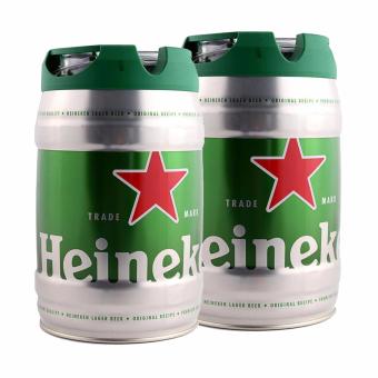 Bia Heineken Hà Lan thùng 5 lít - Combo 2 thùng bia  