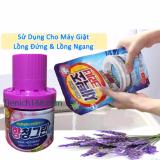 Bộ 1 Gói bột tẩy vệ sinh lồng máy giặt Hàn Quốc 450g và 1 Chai Thả Bồn Cầu Diệt Khuẩn Hàn Quốc Hương Lavender TI685