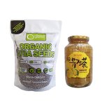 Bộ 1 hạt chia absolute organic 1kg và 1 trà mật ong chanh đào 1kg