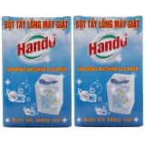 Bộ 2 hộp 4 gói tẩy lồng máy giặt Hando cho máy cửa trước và cửa sau siêu sạch GD12